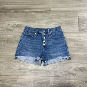 Madewell High Rise Denim Shorts Size 26